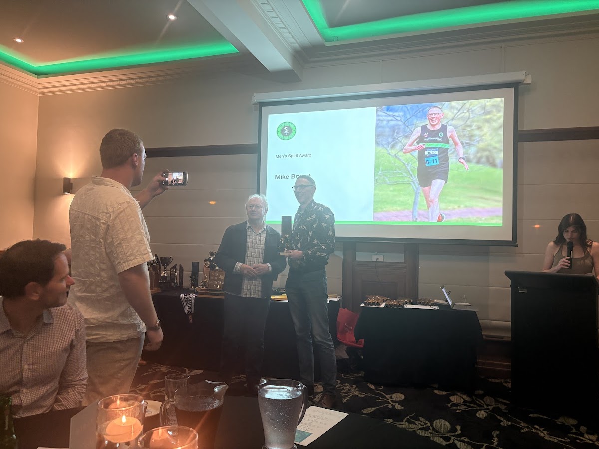 Award presentation at the Sandy Aths Awards Night