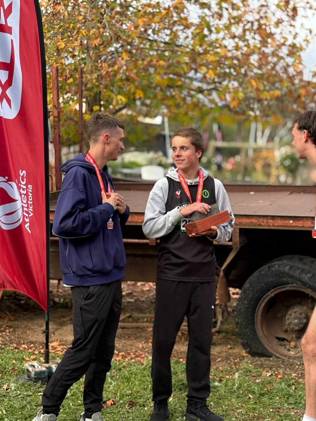 Logan Janetzki receives his award at Ravenswood, XCR Round 3, Saturday 30 May 2026.