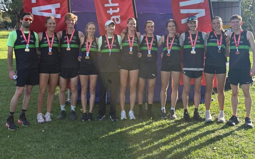 The Sandringham XCR squad with their medals