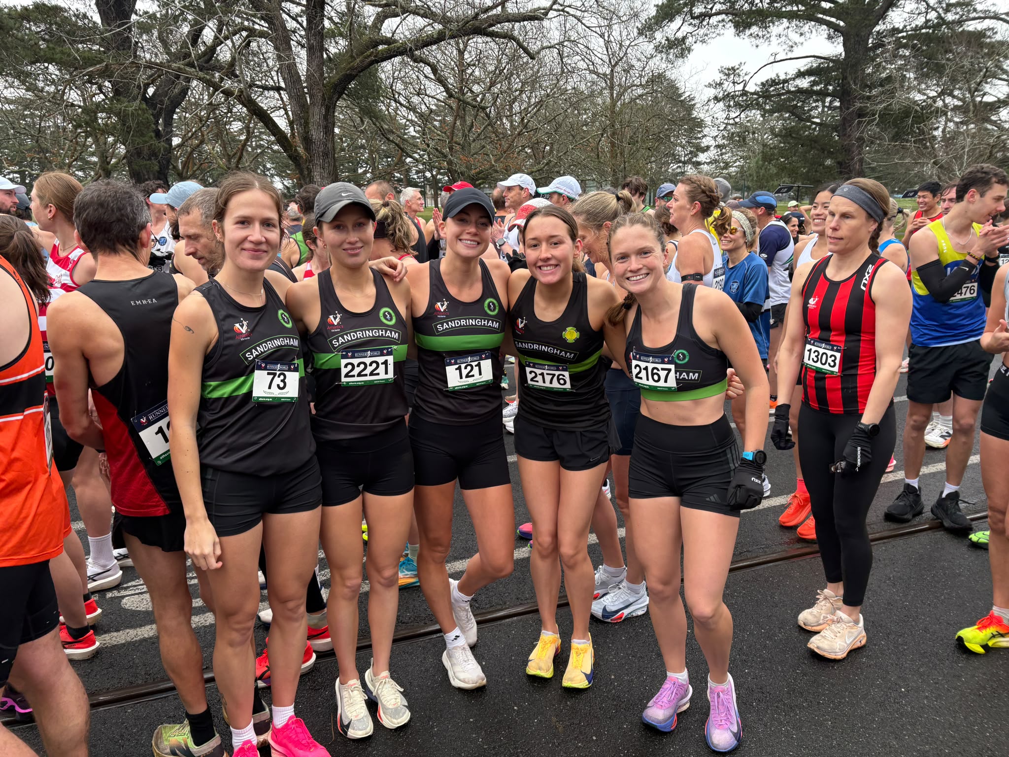 Sandringham athletes at XCR Round 8, Lake Wendouree